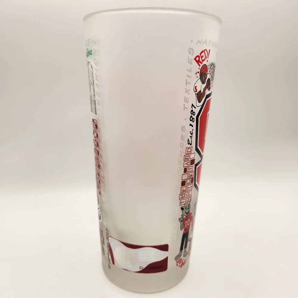 Catstudio NC State University Collegiate‎ Frosted Glass - Wolfpack Ncsu Raleigh
